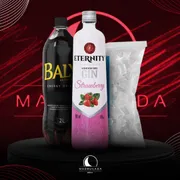 Kit Gin: Combo Eternit Strawberry c/Baly + Gelo 3kg)