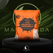 Gelo/Gelo Sabores: Gelo Ice Morango e Pessego 500g)