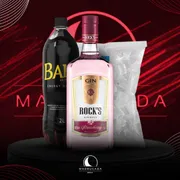 Kit Gin: Combo Rocks Strawberry com Baly + Gelo)