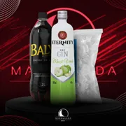 Kit Gin: Combo Eternit Maça Verde c/Baly + Gelo 3kg)
