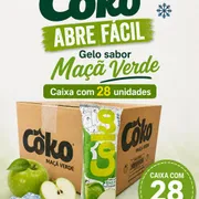 Gelos: Caixa Gelo Coko Abre Fácil (MAÇÃ VERDE) com 28 unid. - Gelos de Maçã Verde abre fácil com 28 unid.