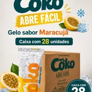 Gelos: Caixa Gelo Coko Abre Fácil (MARACUJÁ) com 28 unid. - Gelos de Maracujá abre fácil com 28 unidades