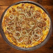 Sabores Leves: Atum Acebolado - Pizza Gigante (Ingredientes: Atum, Cebola, Mussarela, Molho de Tomate, Orégano)