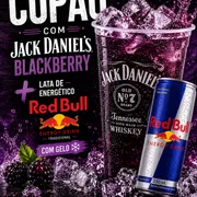 Copão de Kit: Copão Jack Blackberry + Red Bull + Gelo de Sabor)