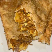 PASTEL: CARNE SECA - PASTEL NORMAL DE CARNE SECA COM MUSSARELA E CATUPIRY