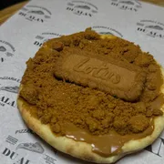 Doces: *NOVIDADE*BISCOFF - Esfiha (Ingredientes: Bolacha Lotus triturada, Creme de Biscoff)