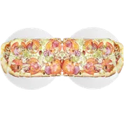 Tradicionais: Espanha - Pizza Grande (Ingredientes: Azeitona, Bacon, Calabresa, Champignon, Mussarela, Tomate)