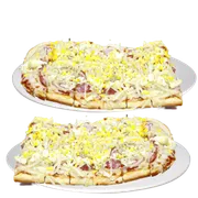 Tradicionais: Baiana - Pizza Grande (Ingredientes: Calabresa, Cebola, Ovo Cozido)