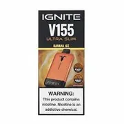 Pods (Cigarros Eletrônicos): Ignite Ultra Slim V15500 Puffs Banana Ice (Banana Gelada) - Sabor Banana Gelada
