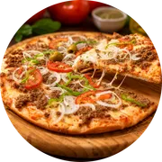 Especiais: Atum - Pizza Grande (Ingredientes: Atum, Azeitona, Cebola, Molho, Mussarela, Orégano, Pimentão)