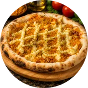 Especiais: Frango c/ Catupiry - Pizza Grande (Ingredientes: Catupiry, Frango, Molho, Mussarela, Orégano)