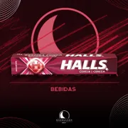 Chicletes: Bala Halls Cereja 28g)