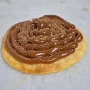 Esfihas Doce: Esfirra de Churros - Esfihas Artesanais, Delícia Árabes. (Ingredientes: Doce de leite)