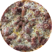 Premium: 43-Parmegiana - Pizza Pequena (Ingredientes: Molho de Tomate, Presunto, Filé ao Molho, Mussarela, Orégano)