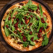 Sabores Especiais: Tomate Seco - Pizza Gigante (Ingredientes: Mussarela, Tomate Seco Agridoce, Molho de Tomate, Orégano, Rúcula)