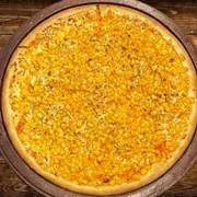 Sabores Leves: Milho - Pizza Gigante (Ingredientes: Milho e Orégano., Mussarela, Molho de Tomate)