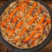 Sabores Especiais: Batatosa - Pizza Gigante (Ingredientes: Bacon , Batata Frita, Cheddar, Mussarela, Molho de Tomate, Orégano)