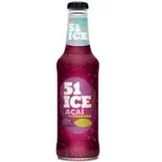 Drinks Prontos: 51 Ice Açai e Guarana - é uma bebida mista alcoólica e gaseificada. Fabricada pela Cia. Müller, ela combina a tradicional Cachaça 51 com sabores tropicais. Pronta para beber, possui coloração violeta translúcida, notas intensas de açaí com guaraná e um teor alcoólico de 5,5%.
