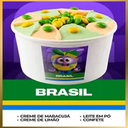 Açai no Pote: Açai no Pote 240ml BRASIL - Açai no Pote (Ingredientes: Confete, Creme de Limão, Creme de Maracuja, Leite Po)