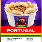 Açai no Pote: Açai no Pote 240ml PORTUGAL - Açai no Pote (Ingredientes: Banana, Granola, Leite Condensado, Leite Po)