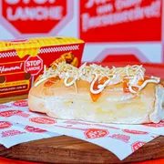 Kikão: kikão simples+Embalagem (R$1,50) - Kikão (Ingredientes: batata palha, katchup, Maionese, Molho, Queijo Ralado, Salsicha)