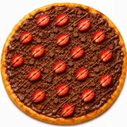 Doces: Morango & Ovomaltine - Pizza Grande (Ingredientes: Morango, Chocolate Granulado, Chocolate)