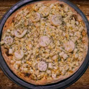 Sabores Leves: Palmito - Pizza Gigante (Ingredientes: Mussarela, Palmito, Molho de Tomate, Orégano)