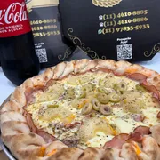 Tradicionais: 41- Havaiana - Pizza Grande (Ingredientes: Abacaxi, Lombo, Mussarela)