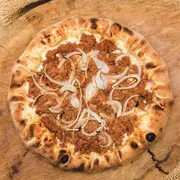 Tradicionais: Atum - Pizza Grande (Ingredientes: Molho de Tomate, Muçarela,  Atum, Tomate,  Azeitona,  Orégano)