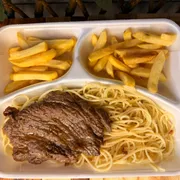 Vianda de massa: Villa serena - Spaguetti - Vianda de massa (Ingredientes: Monte seu prato)