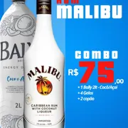 Combo: combo malibu - Combo (Ingredientes: 01 Energético, 02 Copão, 04 Gelos, mallibu)