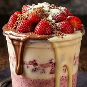 Mr. Açaí: Mr. Trufadão de Nutella (Morango ao leite) 480ML - Morango ao leite artesanal com camadas generosas de Nutella, leite condensado, Ovomaltine, leite em pó e uma fruta fresca da sua escolha.