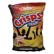 Salgadinhos: BATATA CRISP CHEDDAR BACON - A batata crisp com cheddar e bacon é uma das combinações mais desejadas em lanchonetes e petiscarias. Ela pode se referir tanto a uma porção de batatas fritas bem crocantes com cobertura cremosa, quanto a snacks industrializados em formato de chips.
