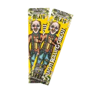 Seda Blunt: BLUNT HEMP TERPENES GELATO - A Blunt Hemp Terpenes Gelato é uma folha para enrolar feita 100% de cânhamo natural (sem tabaco e sem nicotina) produzida pela famosa marca Lion Rolling Circus. Esta edição especial é infundida com terpenos botânicos que imitam a famosa variedade de cannabis Gelato, caracterizada por um aroma marcante de laranja doce, notas cítricas e um final cremoso que lembra um sorvete.