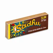 Piteira: Piteira Sadhu - (Slim Marrom) - 35 Folhas 60x23mm