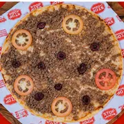 Tradicionais: Atum - Pizza Média (Ingredientes: Atum, Azeitona, Molho, Orégano, Queijo, Tomate)