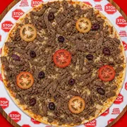 Especiais: Filézinha - Pizza Média (Ingredientes: Filé, Molho, Mussarela, Orégano, Tomate)