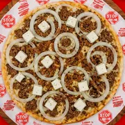 Especiais: Carne de Sol - Pizza Média (Ingredientes: carne de sol, Cebola, Molho, Mussarela, Orégano, queijo coalho)