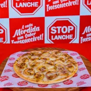 Pizza Brotão: Banana Condensada - Pizza Brotão (Ingredientes: Banana, Canela, Leite Condensado, Mussarela)