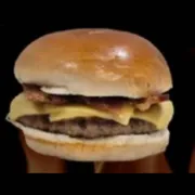 100% Artesanal: BACON BURGUER - Linha 100% Artesanal (Ingredientes: Carne, Queijo, Bacon)