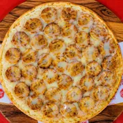 Doces: Banana Condensada - Pizza Média (Ingredientes: Banana, Canela, Leite Condensado, Mussarela)