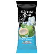Gelos: Gelo de coco c/ pedaços de Fruta - Gelo com frutas