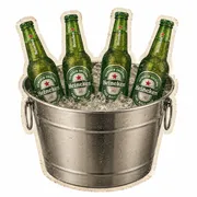 Cerveja: Balde Heineken (4 cervejas) - 4 cervejas Heineken