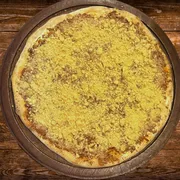 Sabores Doces Tradicionais: T- Paçoca - Pizza Gigante (Ingredientes: Mussarela, Chocolate ao Leite, Creme de Leite, Paçoca)