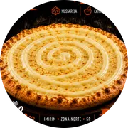 Tradicionais: 2 Queijos - Pizza Grande (Ingredientes: Azeitonas, Cobertura Catupiry, Mussarela, Orégano)