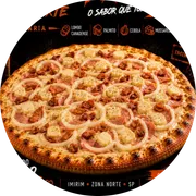 Especiais: Padrão - Pizza Grande (Ingredientes: Azeitonas, Bacon, Cebola, Lombo Canadense, Mussarela, Orégano, Palmito)