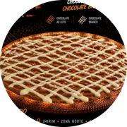 Doces: IOIÔ Cream - Pizza Grande (Ingredientes: Chocolate ao Leite, Chocolate Branco)