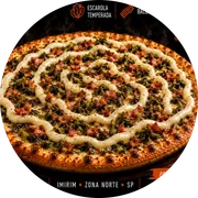 Tradicionais: Escarola Coberto com Catupiry - Pizza Grande (Ingredientes: Bacon, Catupiry, Escarola)