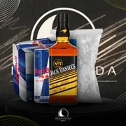 Kit Whisky c/6 Red Bull: Combo Jack Daniel´s Mcl 2024 c/6 Red Bull + Gelo 3kg)