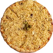 Especiais: Strogonoff De Carne - Pizza Pequena (Ingredientes: Molho, Muçarela, Strogonoff de carne, Champignon, Batata palha, orégano, Mostarda)
